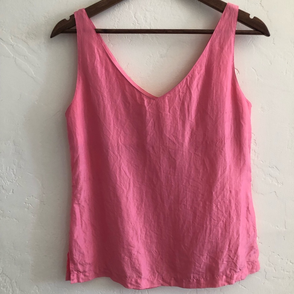 Peachy silk tank top